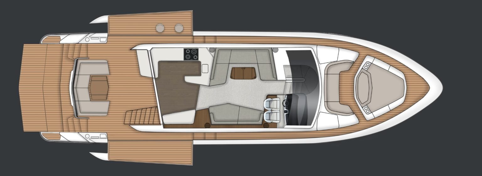 Fairline Squadron 58 layout