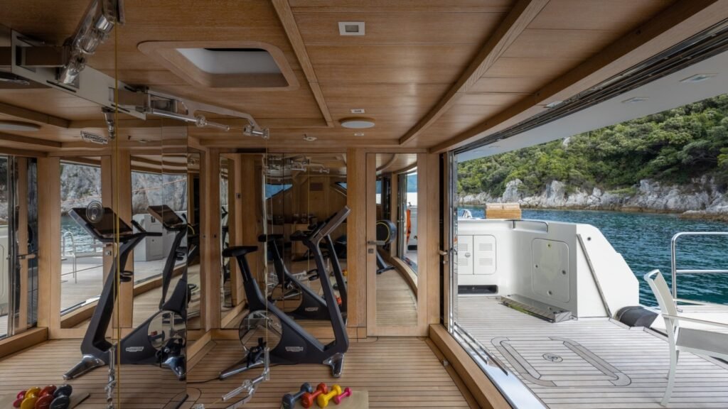 Beach club and gym equipment