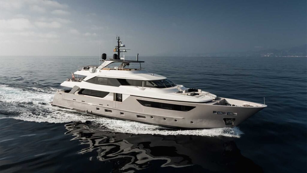 Saint Kitts & Nevis Sanlorenzo yacht charter, deck view