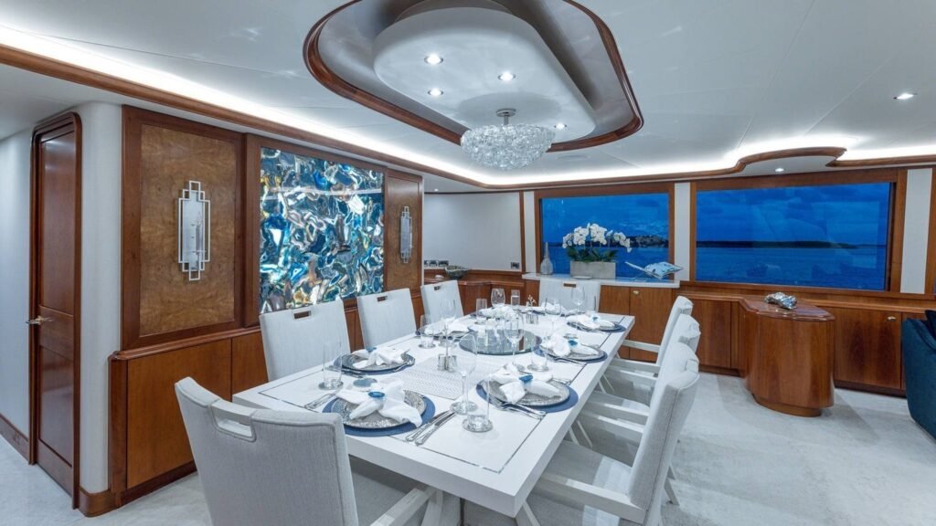 NO SHORTCUTS - Yacht No Shortcuts formal dining set for eight