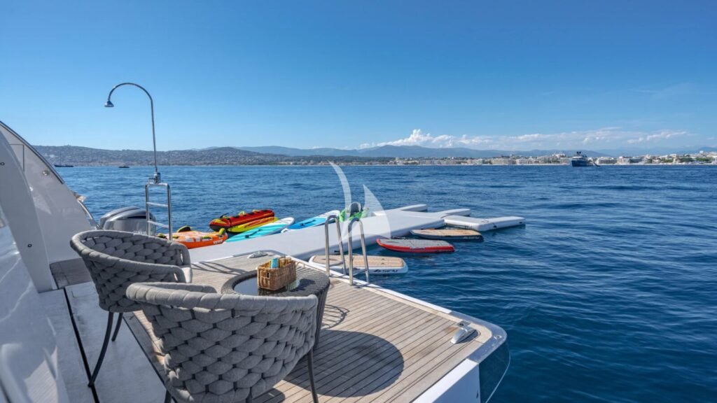 lerins-islands-motor, charter yacht exterior deck view