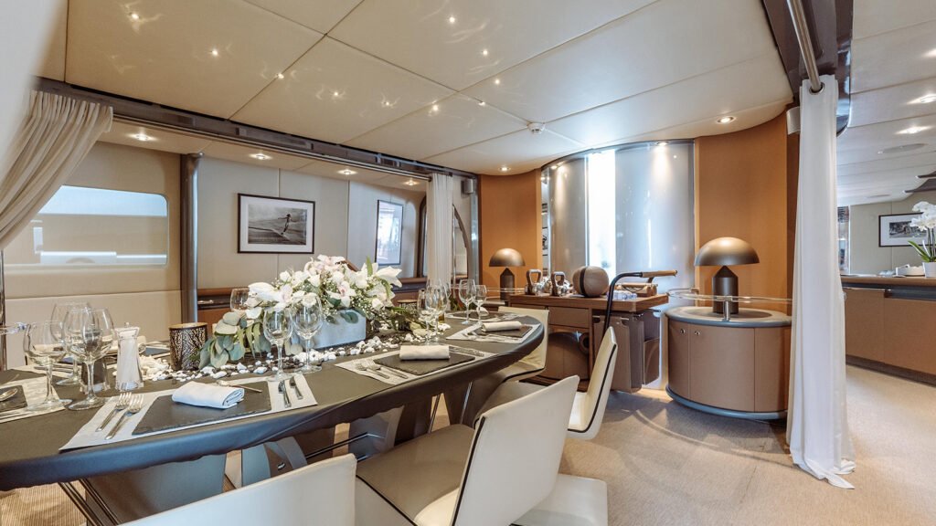 PANDION formal dining laid for ten
