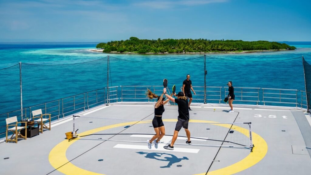 Planet Nine - Pickleball on the helideck