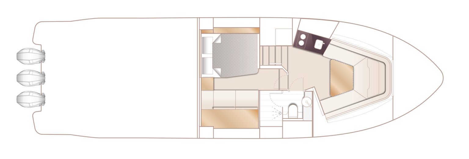 princess-c48-open-layout-lower-deck