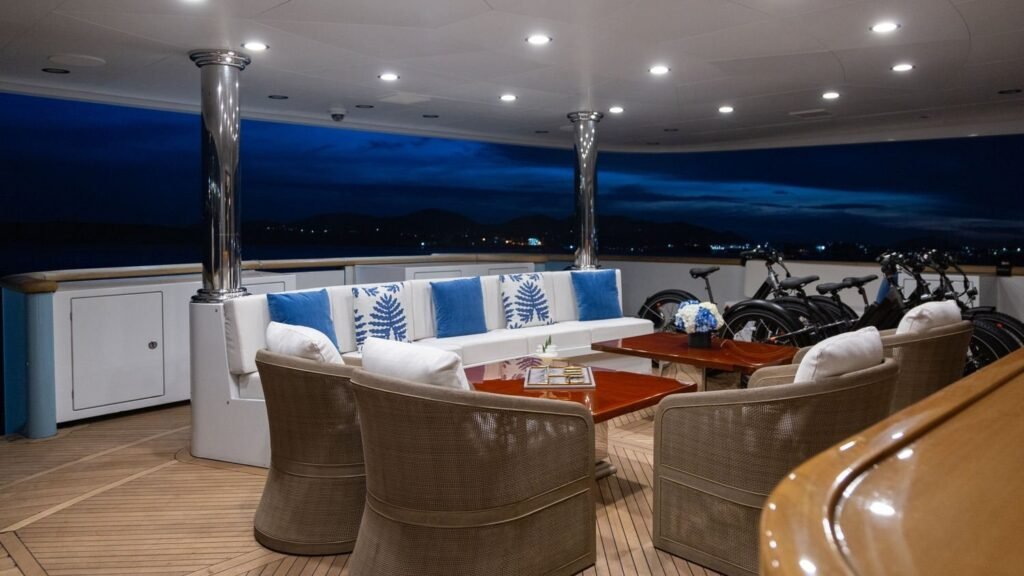 PURPOSE - Yacht Purpose main aft deck lounge