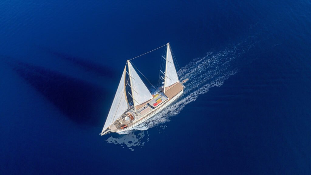 lerins-islands-sailing, charter yacht exterior at anchor