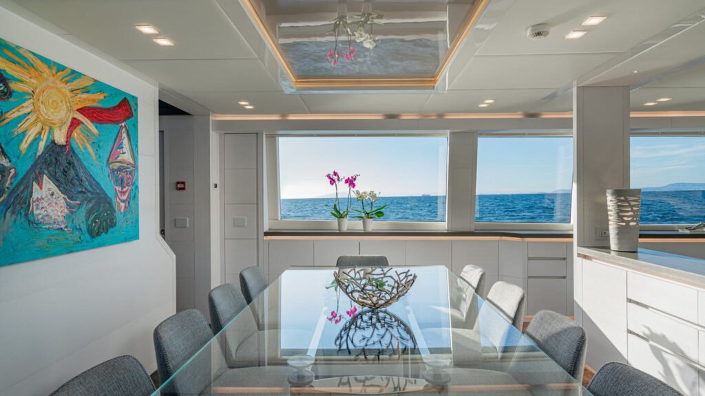 Sands - Yacht Sands formal dining orchids