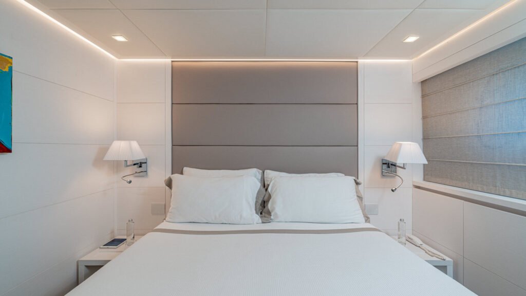 Sands - Yacht Sands master cabin headboard