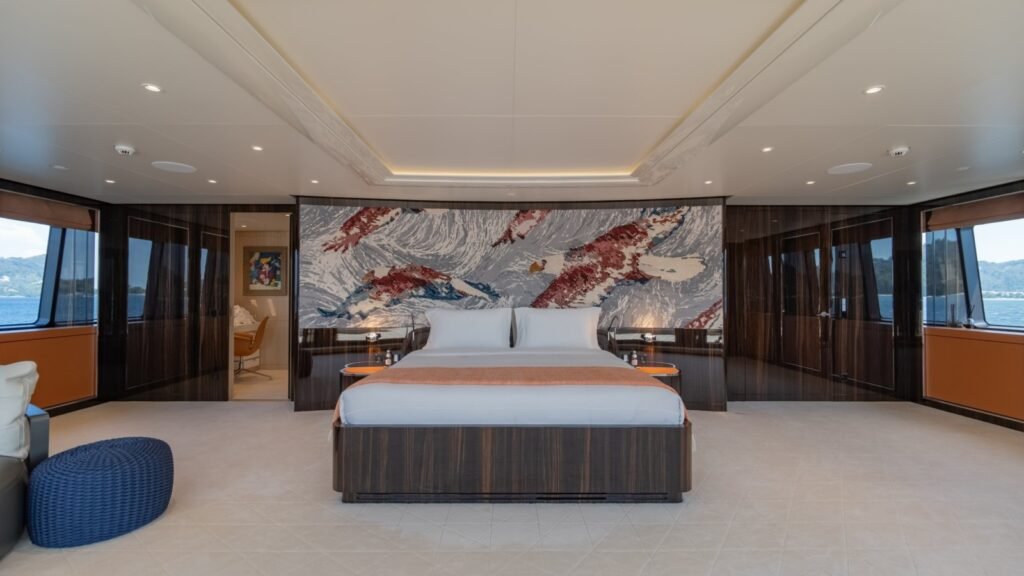 STARLUST, 68m Abeking & Rasmussen charter yacht - Owner's deck master cabin
