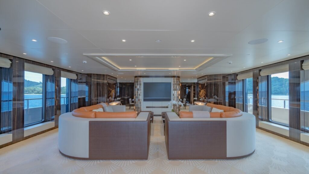 STARLUST, 68m Abeking & Rasmussen charter yacht - Main deck lounge