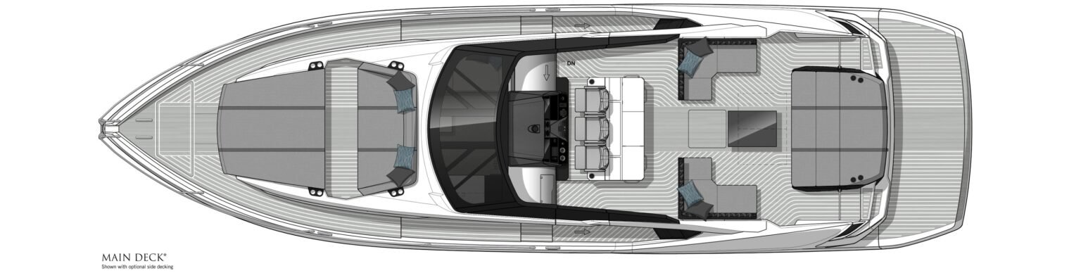 Sunseeker Superhawk 55 MAIN DECK