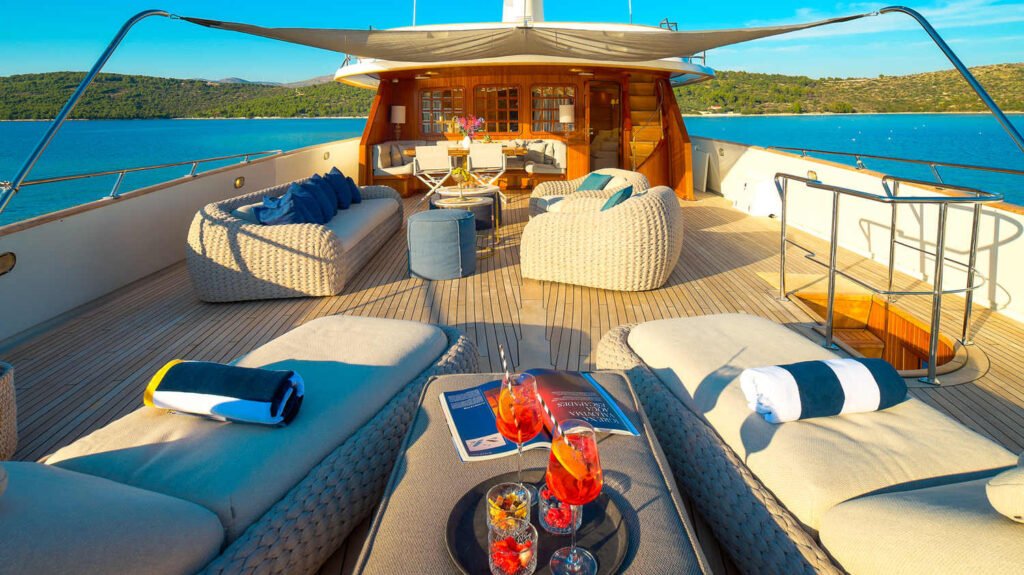 Sun deck sunpads aerial