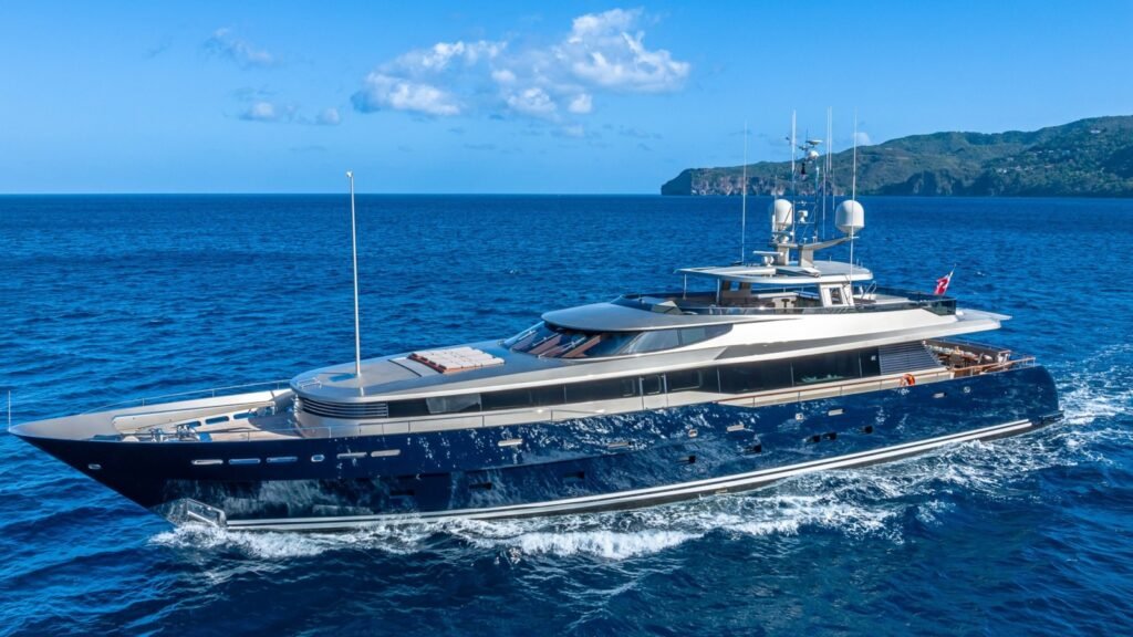 Alloy charter yacht, sun deck and aft deck