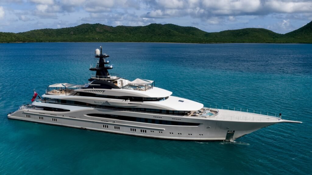 Lurssen charter yacht in Saint Kitts & Nevis, exterior profile