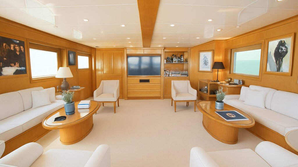 ARKTOS yacht Main Salon Interior
