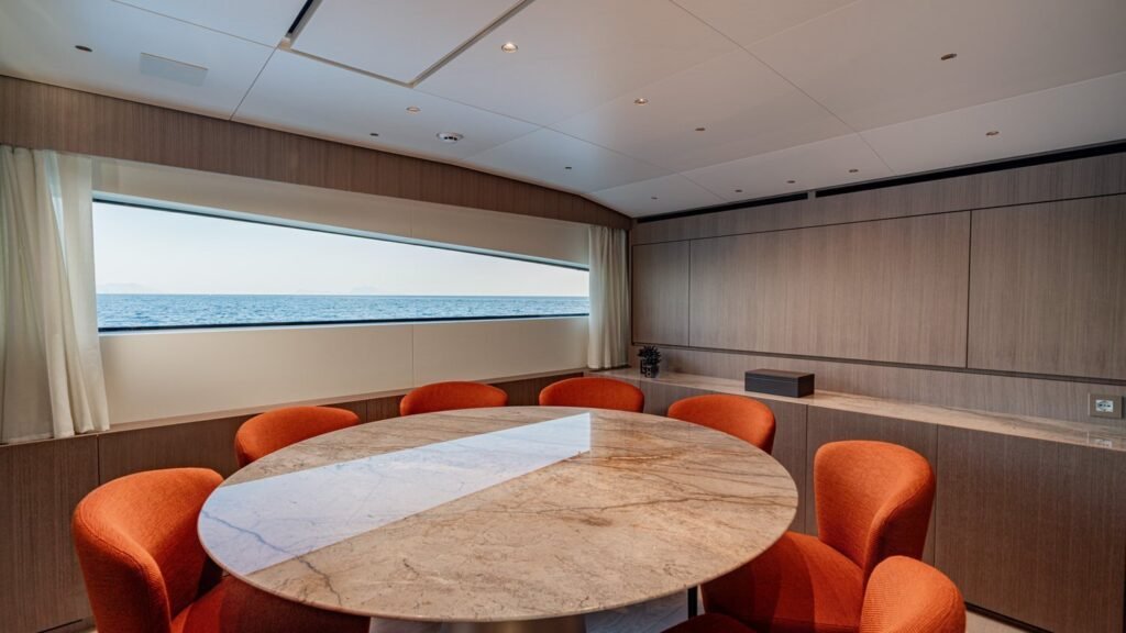 Catch Me — formal dining with sea view