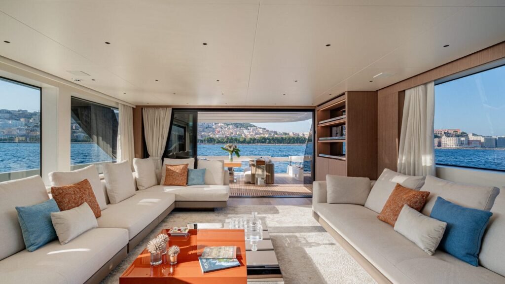 Catch Me — main salon aft view