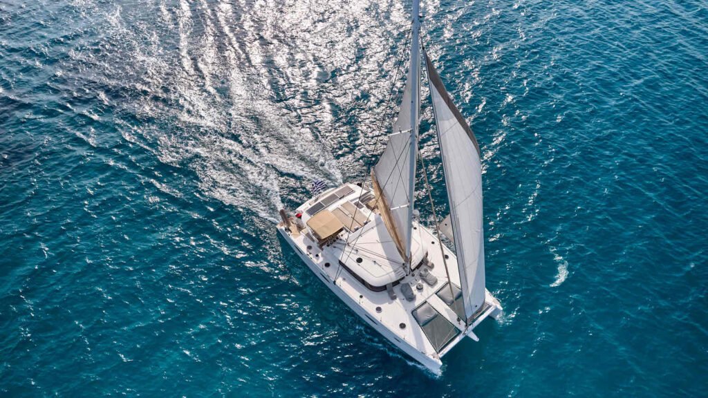 WORLD'S END yacht Aerial Cruising