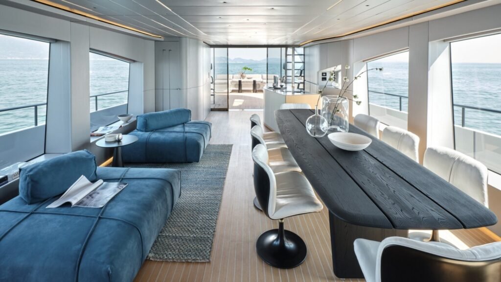 50 SHADES OF PLAY Main deck dining and lounge area