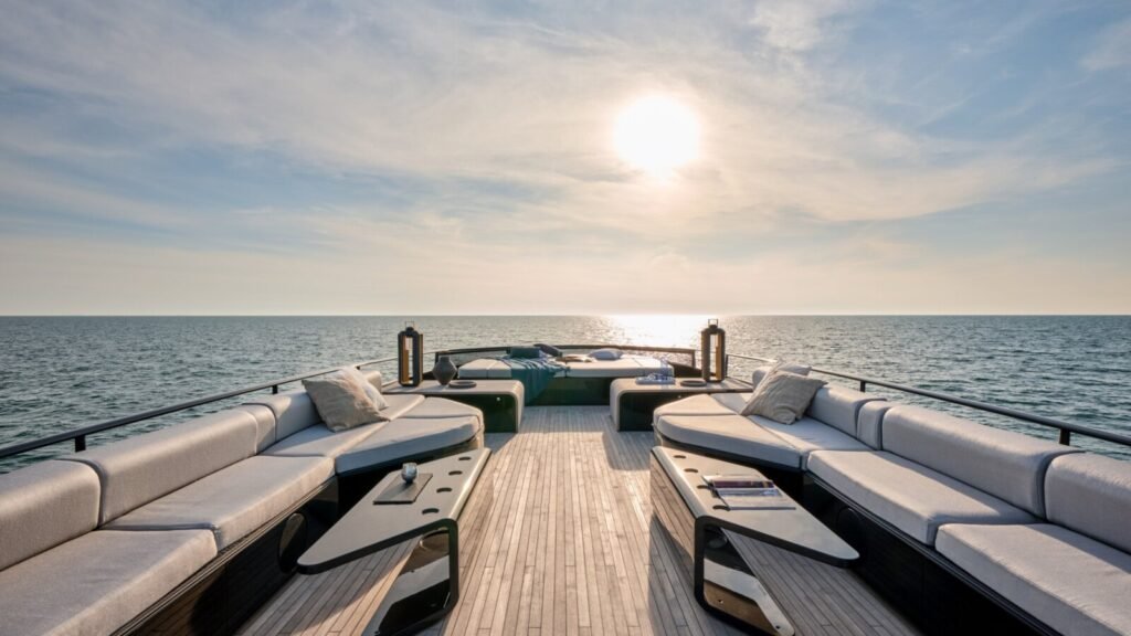 Paxos and Antipaxos yacht charter, exterior at anchor