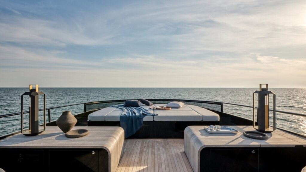Paxos and Antipaxos charter yacht, aft deck
