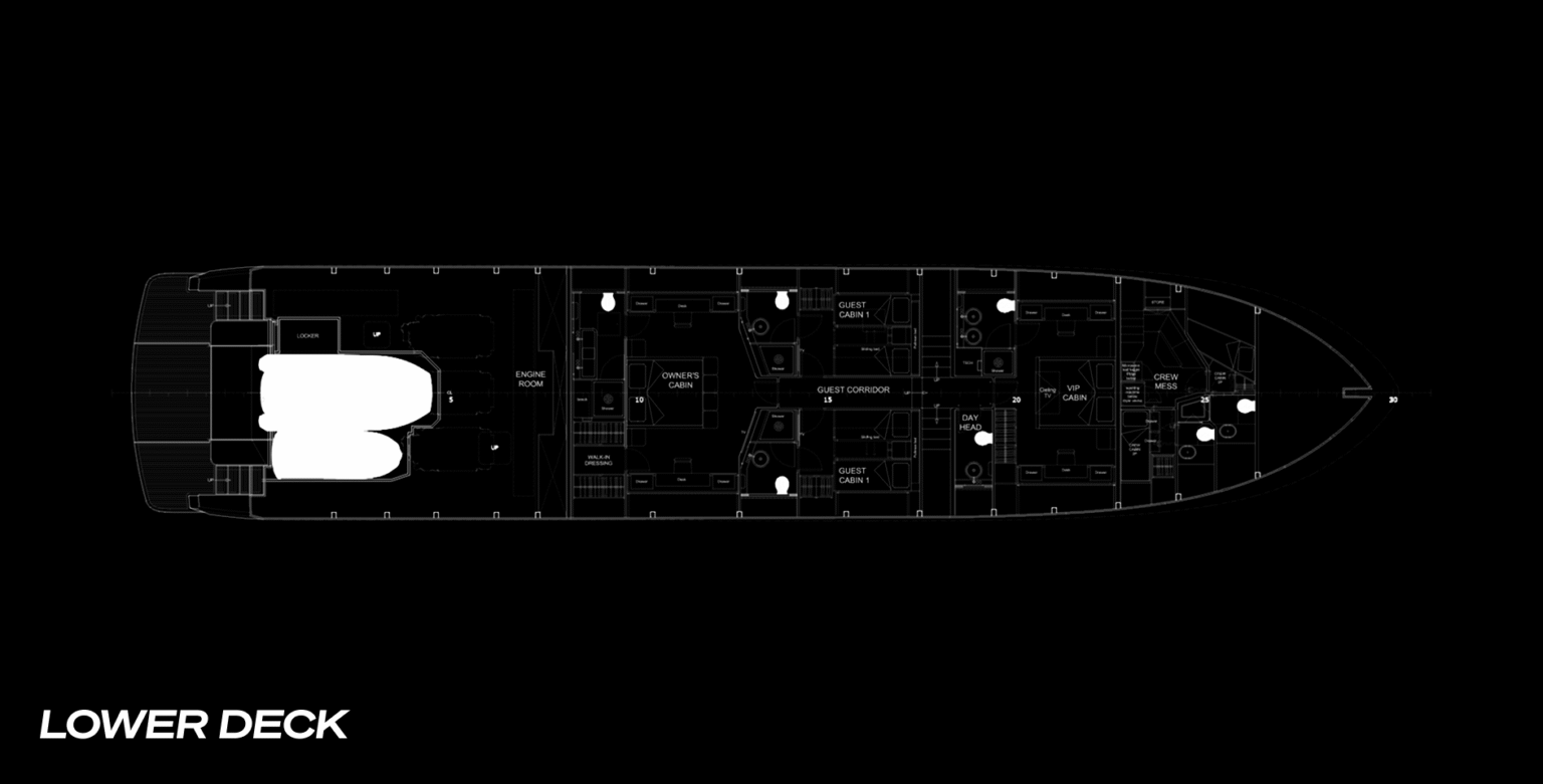 AB 110 - lower deck plan