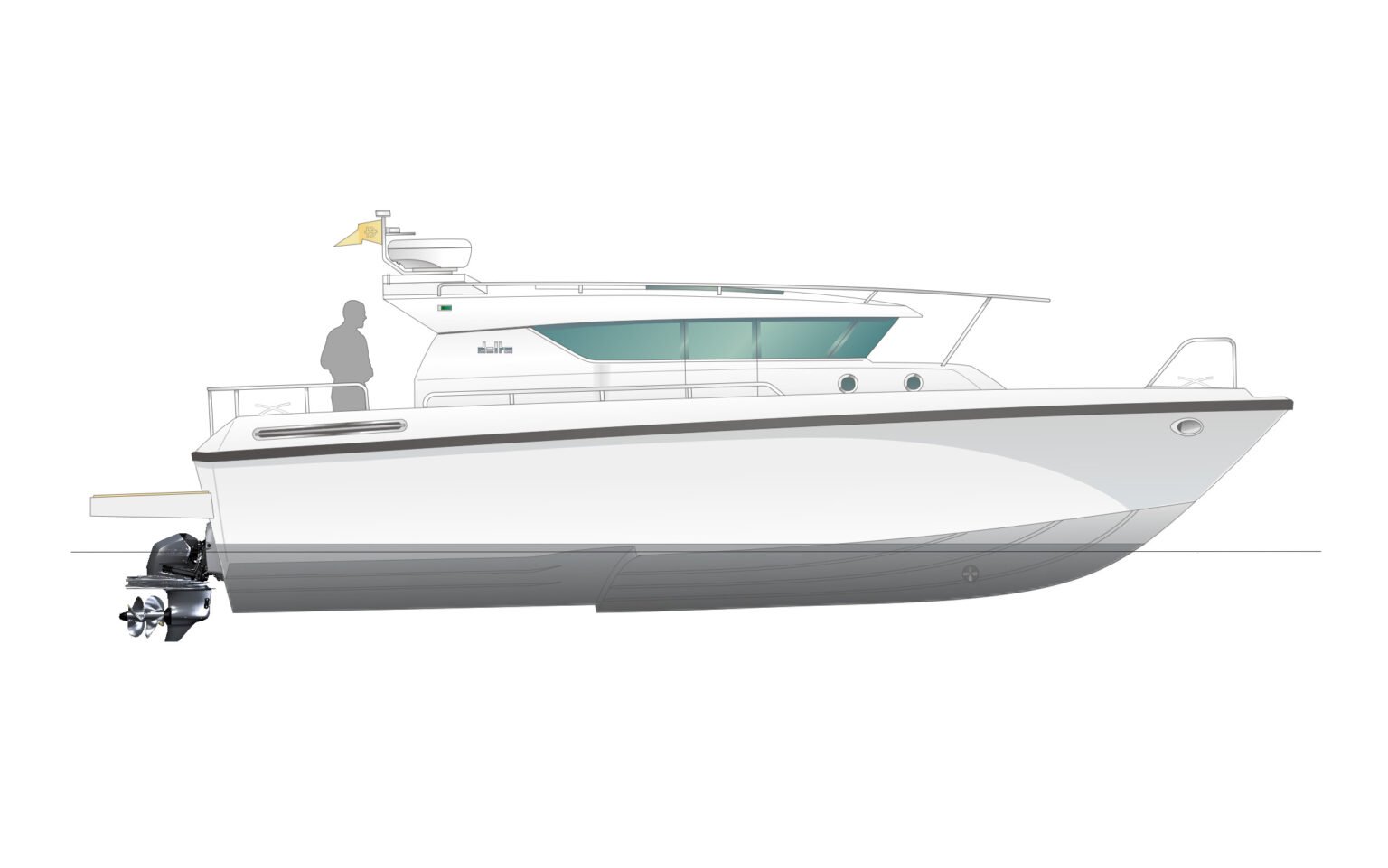 Delta Powerboats 340SW-layout