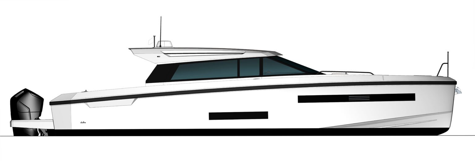 Delta Powerboats 48 Coupé-side