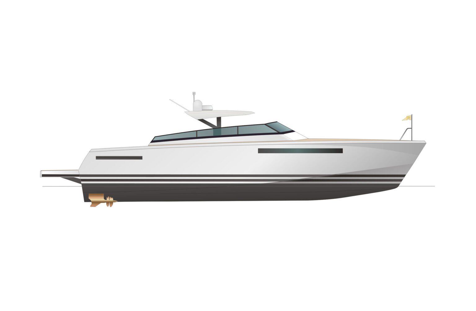 Delta Powerboats 60 Open-layout