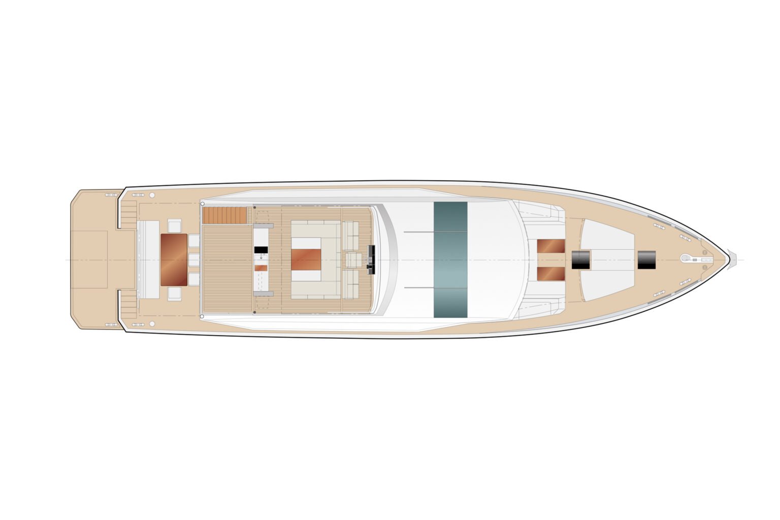 Delta Powerboats 88 Carbon-layout