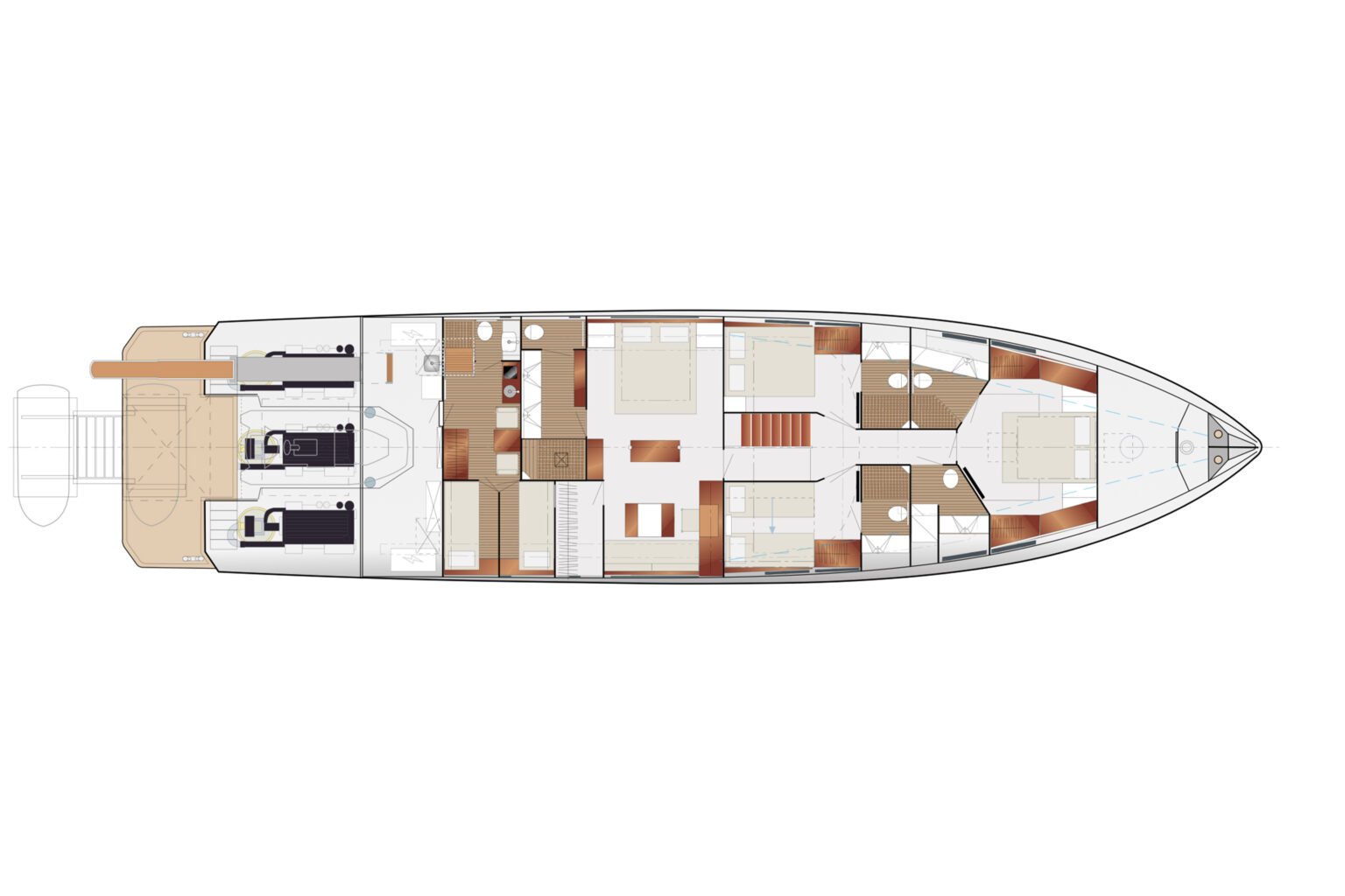 Delta Powerboats 88 Carbon-layout-2