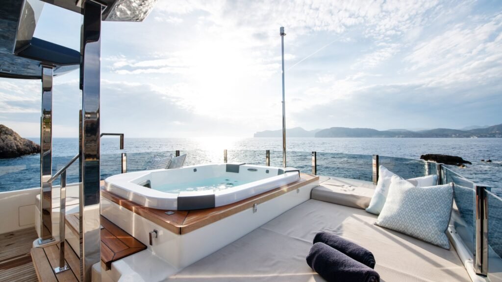 Amalfi Coast 125,000 Euro charter yacht exterior at anchor