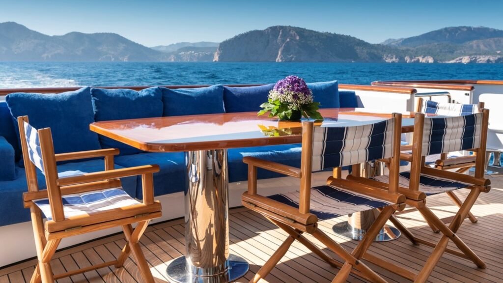 M/Y Alcor Heesen al fresco dining