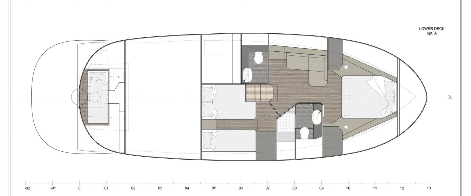 Apreamare Gozzo 45 layout