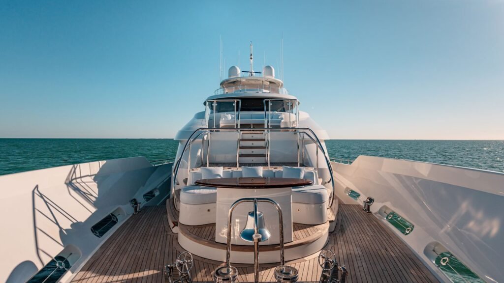 Family charter yacht Antigua deck and water toys Caribbean