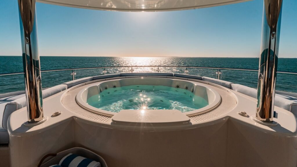 Charter yacht for families, exterior profile on the French Riviera