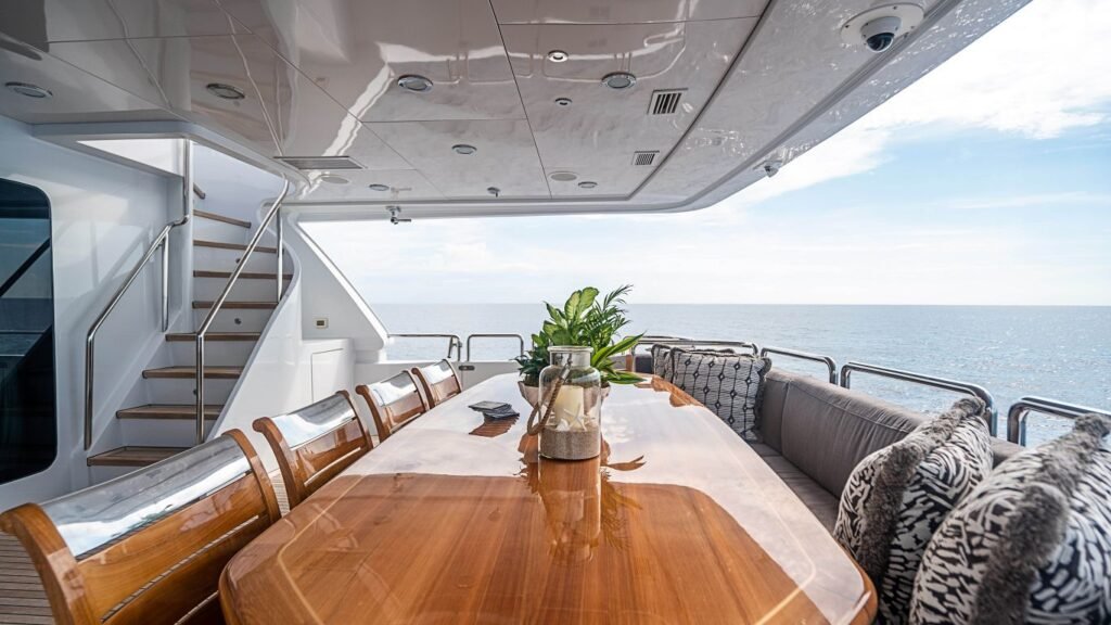 eze-family, charter yacht bow and profile view