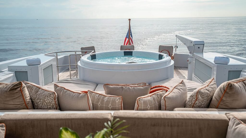 Charter yacht for families at anchor Antigua Barbuda
