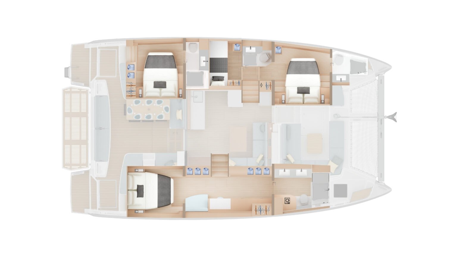 catamaran-lagoon-47-layout-3-cabines