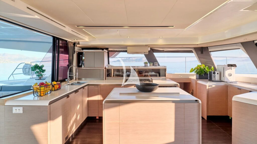 CHRISTAL MIO - galley open to the salon