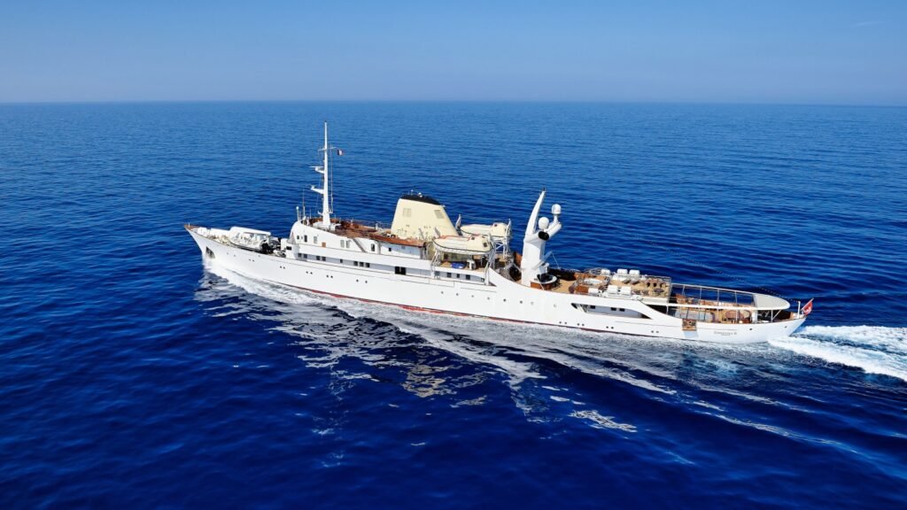Christina O classic profile at anchor