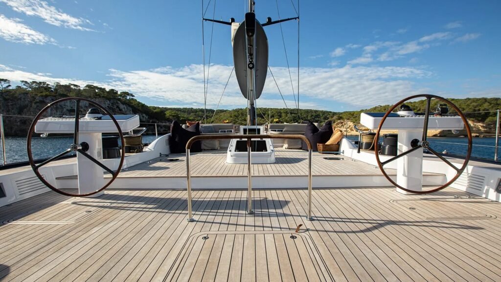 Sailing Yachts for Charter in Gam Island deck view