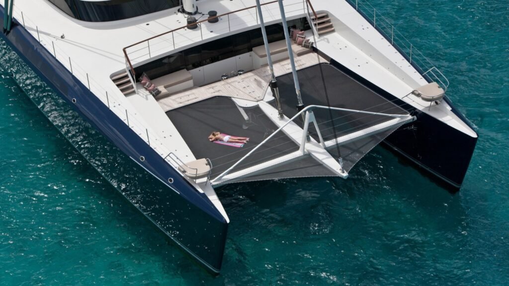 40m charter yacht sun deck and outdoor entertaining
