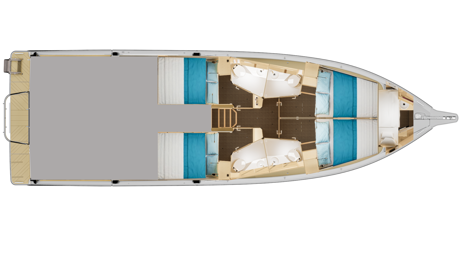 Jeanneau Sea Loft 480 deck plan