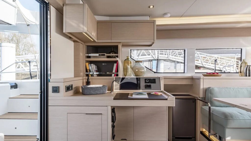 SOFIA - galley open to the salon
