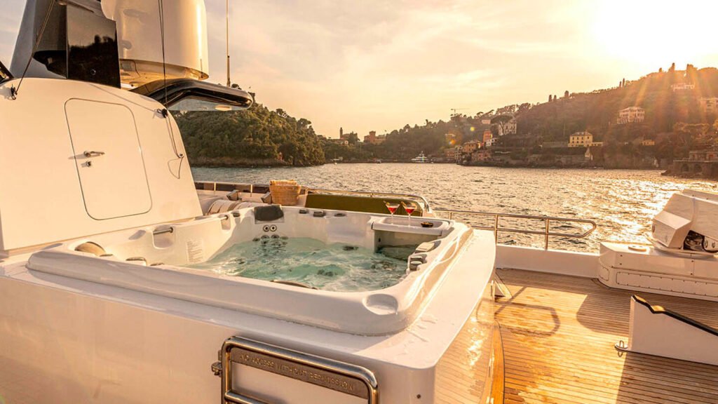 Heesen yacht charter Cayman Islands, fast displacement superyacht at anchor