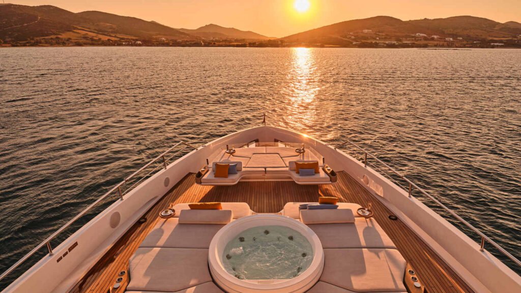 VOLO MARE - Foredeck Jacuzzi Sunset