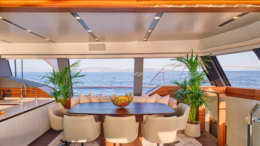 Alina salon dining and galley