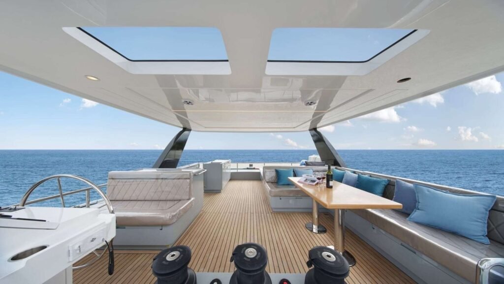 Flybridge on board ANDARE OLTRE