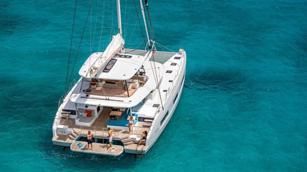 At anchor on board LULU